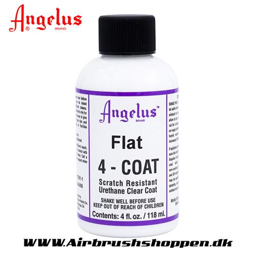Angelus Flat 4-Coat Klarlak opløsningsbaseret 118 ml
